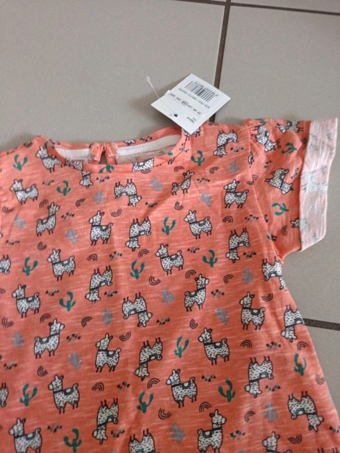 Tee shirt 18 mois fille lama - photo numéro 3