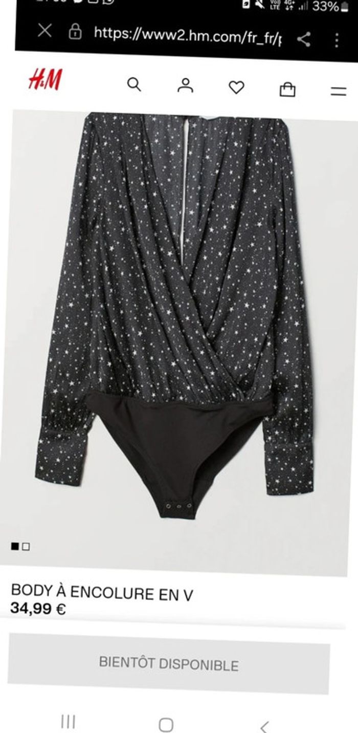Body fête H&M neuf - photo numéro 2