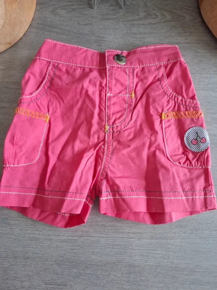 Short été rose taille 3 mois - photo numéro 2