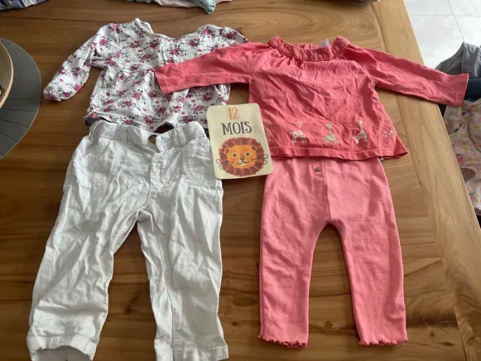 Lot de 6 ensemble fille 12 mois - photo numéro 2