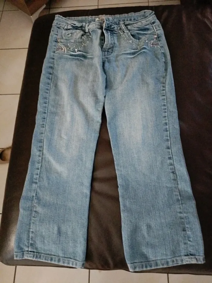 Jean 36 shimo strass
