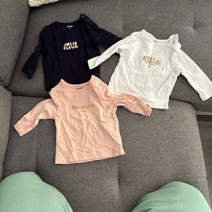 Lot t-shirt manches longues kiabi