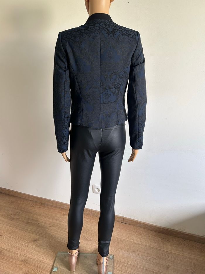 Blazer bleu marine et noir Naf Naf taille 34 jamais porté - photo numéro 6