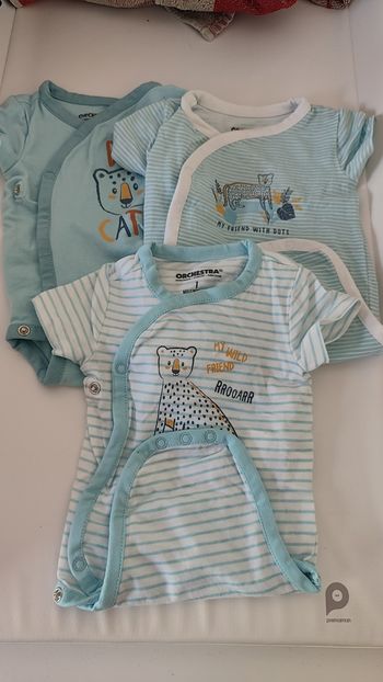 Lot body 1 mois garçon