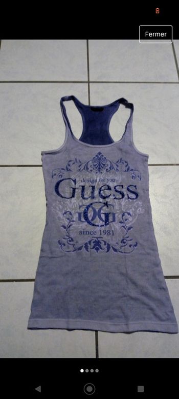 Débardeur marcel lilas Guess