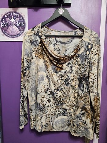 Blouse manches longues extensible T46