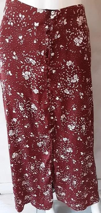 jupes mi-longue Free People bordeaux taille M