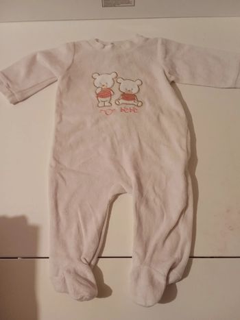 Grenouillère rose pâle