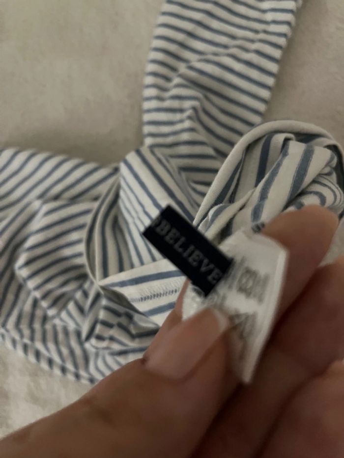 tishrt marinière bleu blanc dupe brandymelville - photo numéro 3