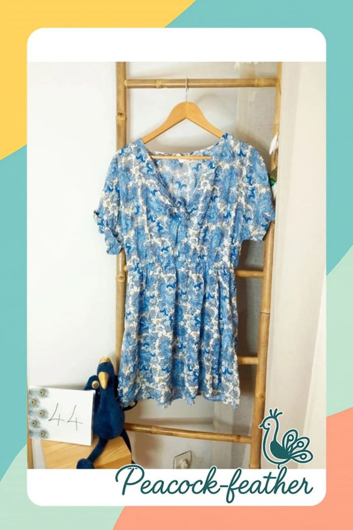 Tunique robe h&M bleue 44