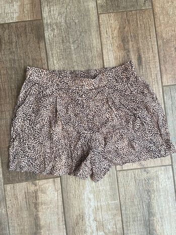 Short léger imprimé léopard mango