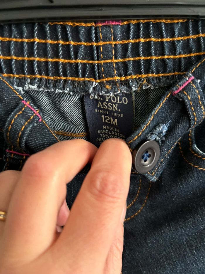 Jeans us. Polo ASSN taille 12 mois - photo numéro 3
