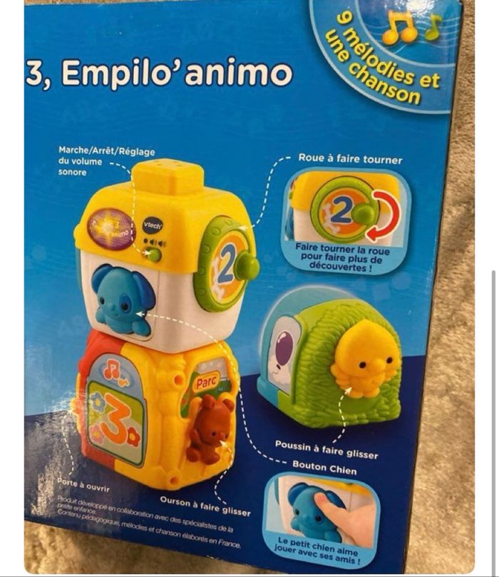 1,2,3 empilo’animo vtech neuf - photo numéro 3