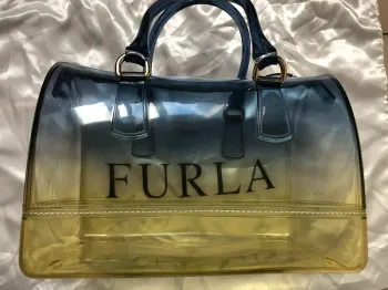 sac Candy bag FURLA jaune bleu