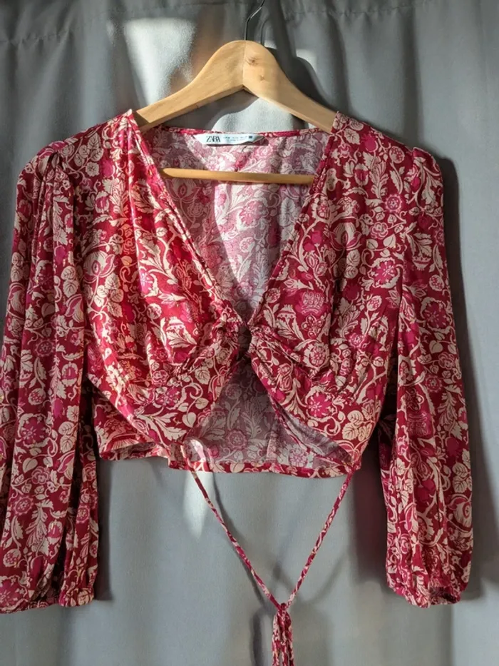 Blouse courte Zara - photo numéro 5