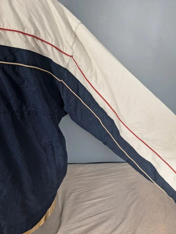 Veste Reebok vintage M bleu blanc style 90s logo brodé rétro (544) - photo numéro 5