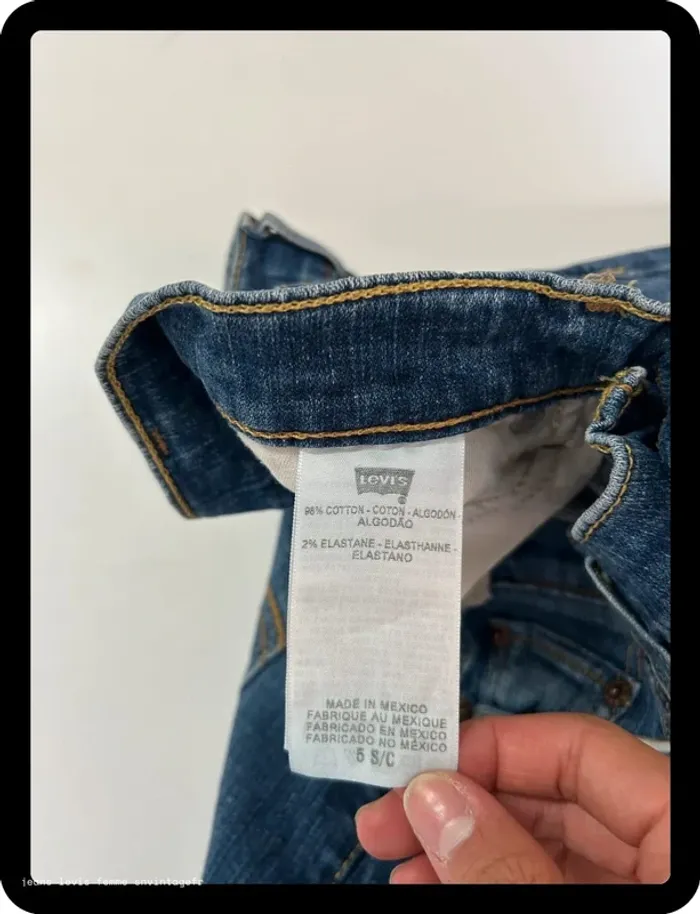 Jean Levi's Femme 524 Too Superlow Bootcut Bleu | W27 FR36 | Très Bon État | BP127 - photo numéro 5