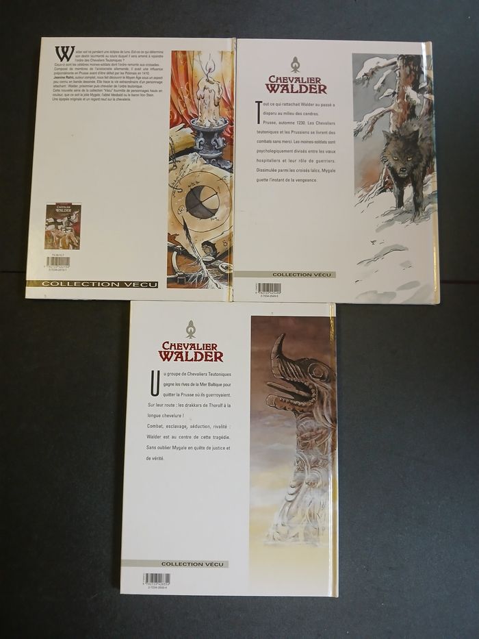 Lot de 3 bd chevalier walder 1 à 3,EO - photo numéro 3