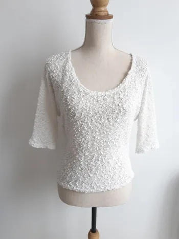 Haut en maille ajourée Cache Cache
