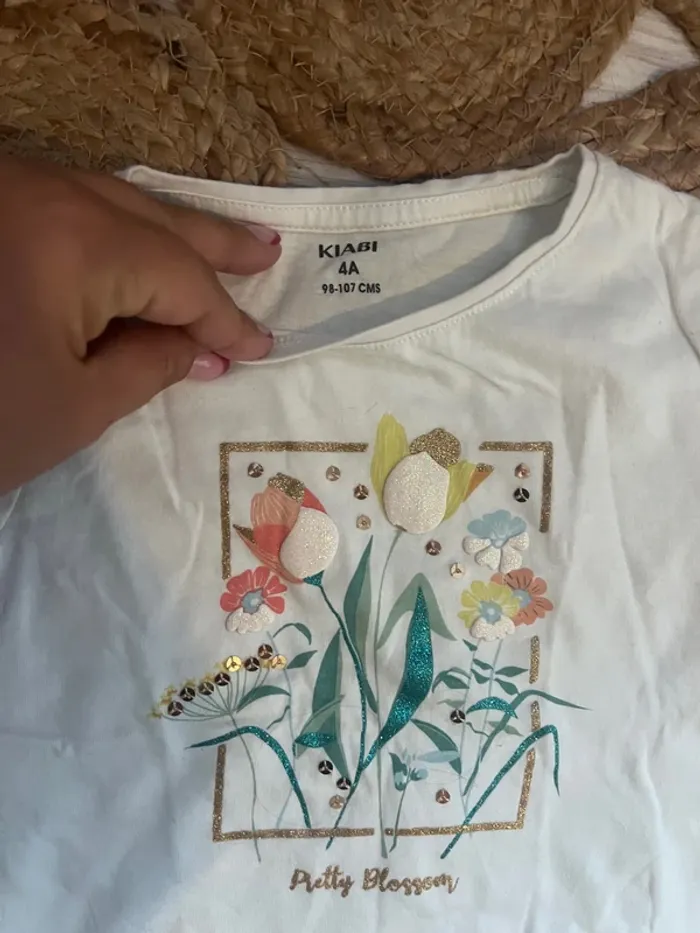 Lot x 2 t-shirt MC 4 ans - photo numéro 2