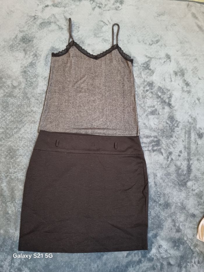 Lot de 11 tenues jupe top taille 38-40 - photo numéro 7