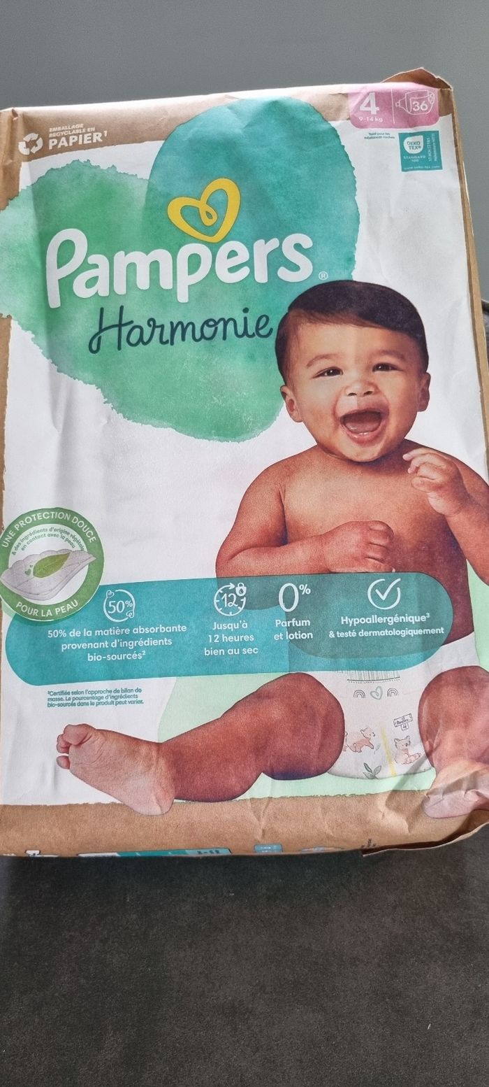 Pampers Harmonie T4 9/14 kg neuf - photo numéro 2