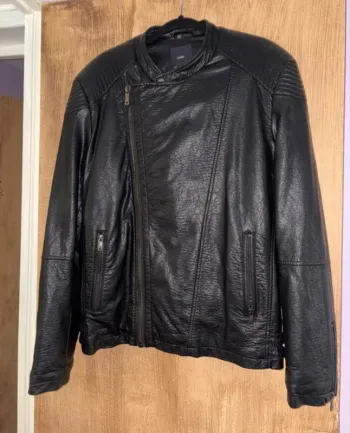 Veste similicuir homme