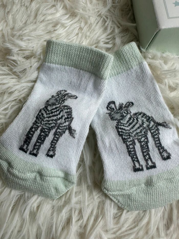 Coffret de 3 paires de chaussettes Wrendale Little wren taille 0-3 mois - photo numéro 2