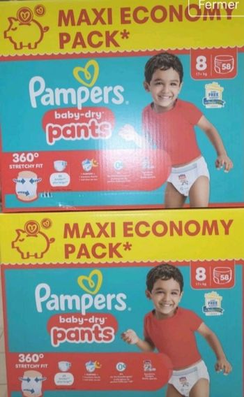Couches pampers baby-dry pants T8 