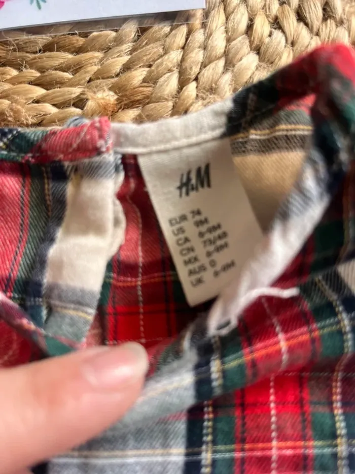 Robe mi saison à carreaux h&m - photo numéro 2