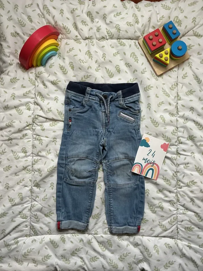 jean bleu lien de serrage lulu castagnette 24 mois