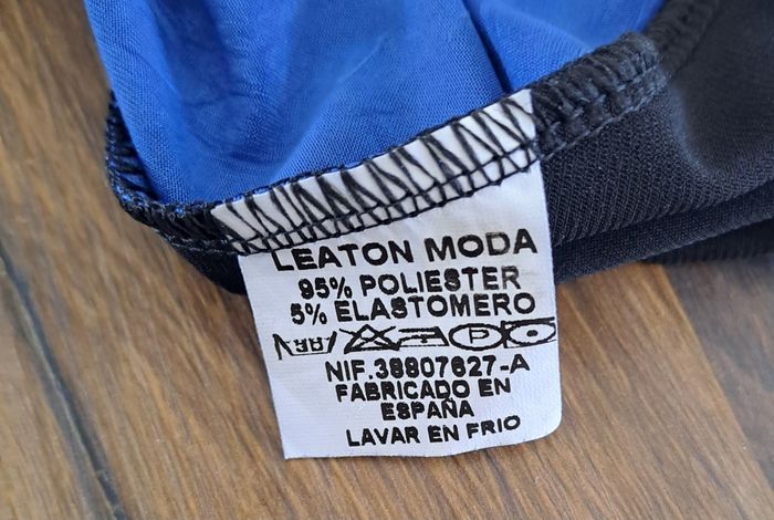 Robe dos nu noire et bleue femmes taille S Leaton Moda - photo numéro 10