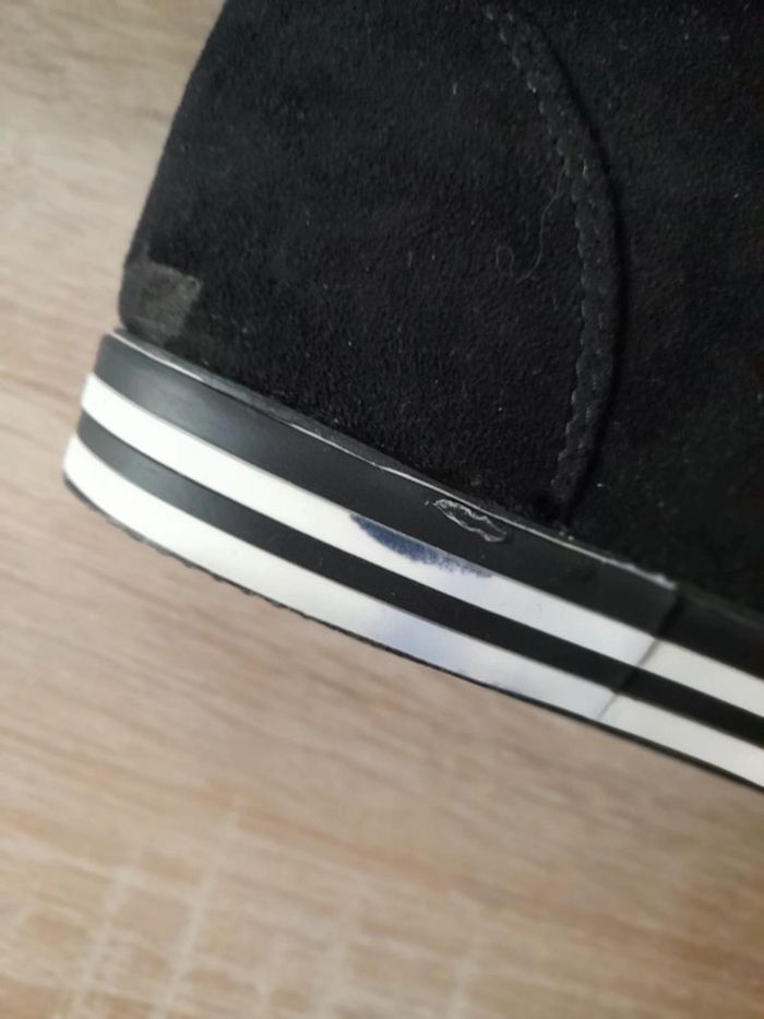 Baskets compensées chaudes suédine - photo numéro 5