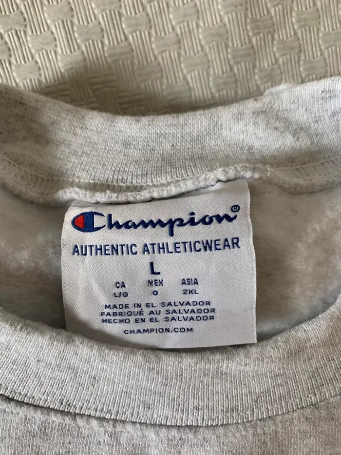 Sweat Champion Gris E2D Taille L - photo numéro 2