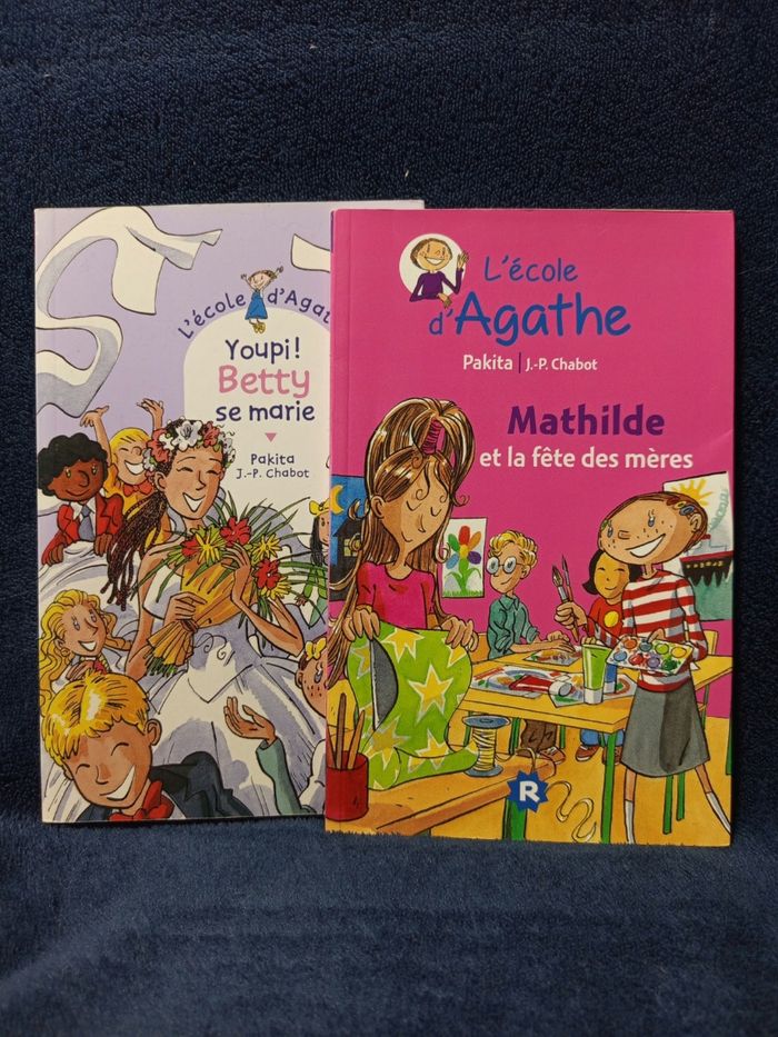 Deux livres L'école d'Agathe
