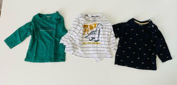 LOT 3 TEE-SHIRTS MANCHES LONGUES