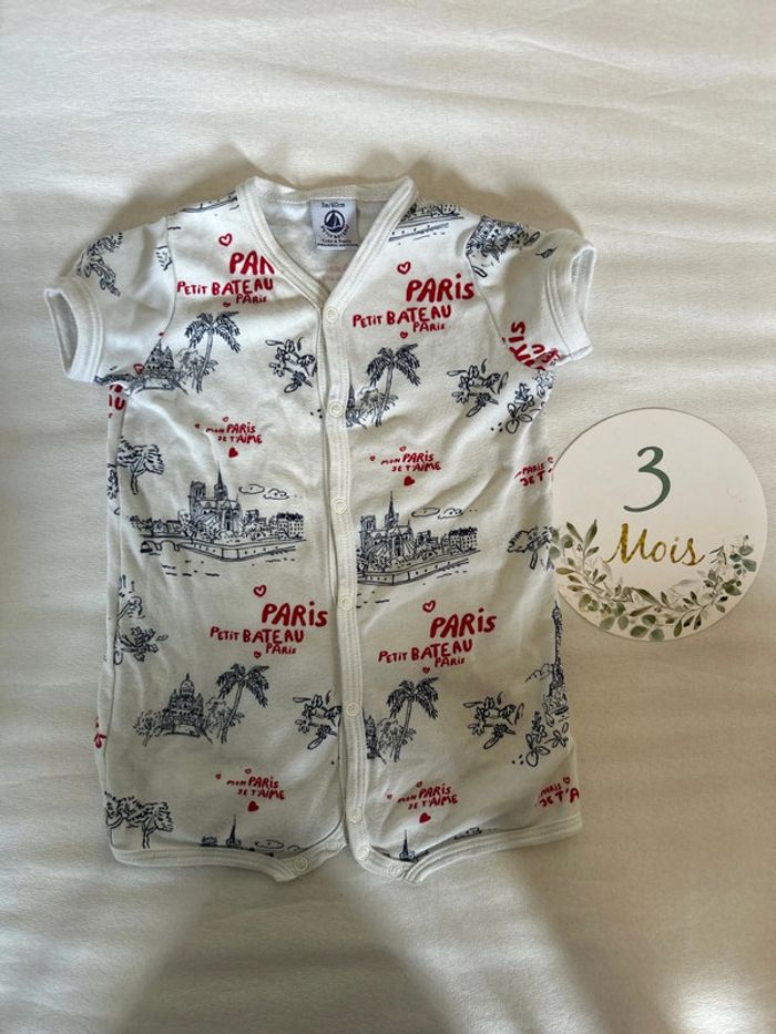Barboteuse petit bateau 3 mois