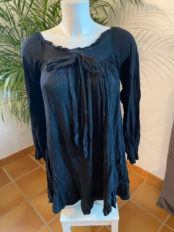 Robe noir manche longue