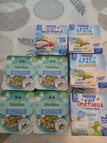 Lot repas et dessert