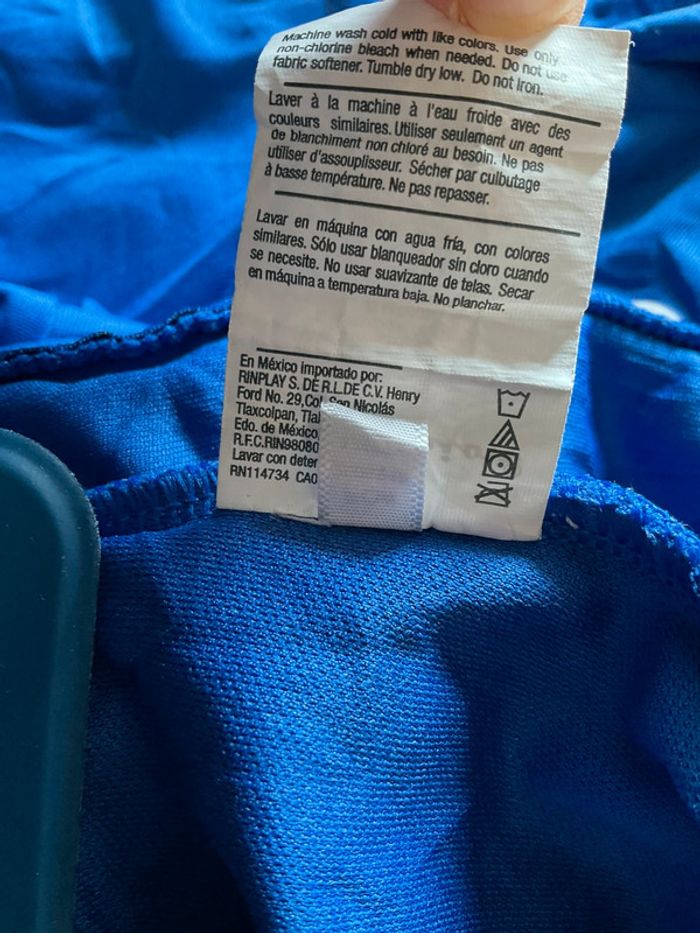 Veste de survêtement légère à capuche pour enfant Champion bleue roy taille 6/8ans 156 - photo numéro 14