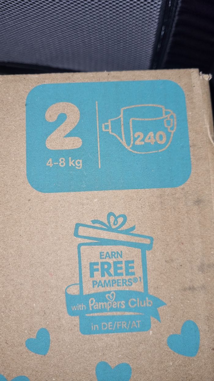 Carton 240 couches pampers taille 2 neuf - photo numéro 3