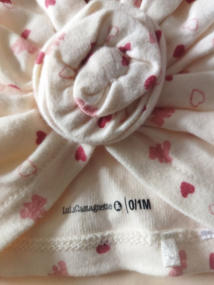 Lot de 3 bonnets fille 0/1 mois - photo numéro 2