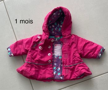 Manteau taille 1 mois