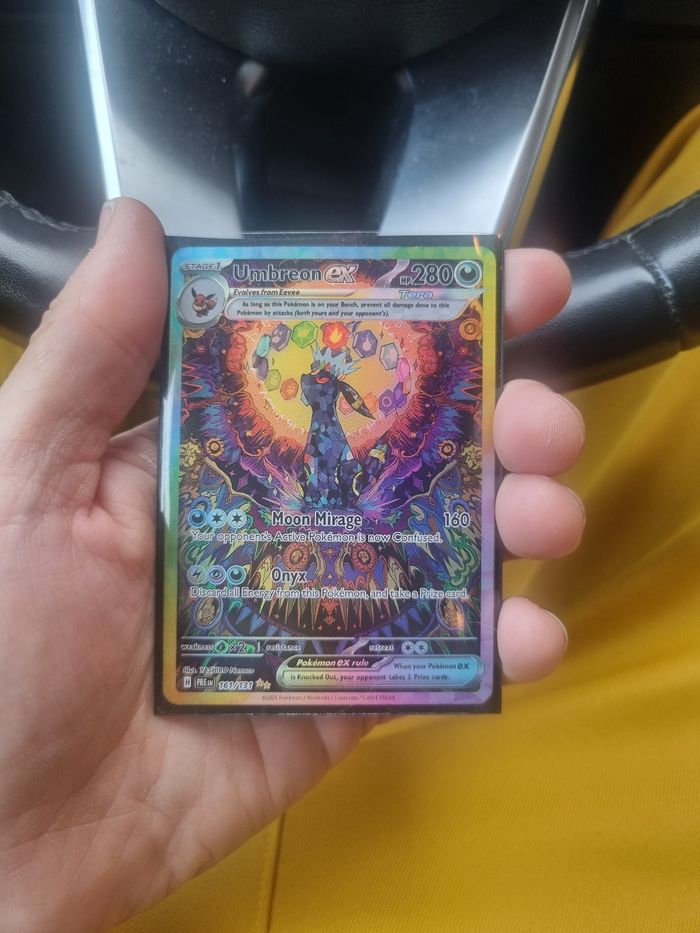 Carte Pokémon Umbreon ex Téracristal – Full Art Holo – 163/162 – Neuve sous protection