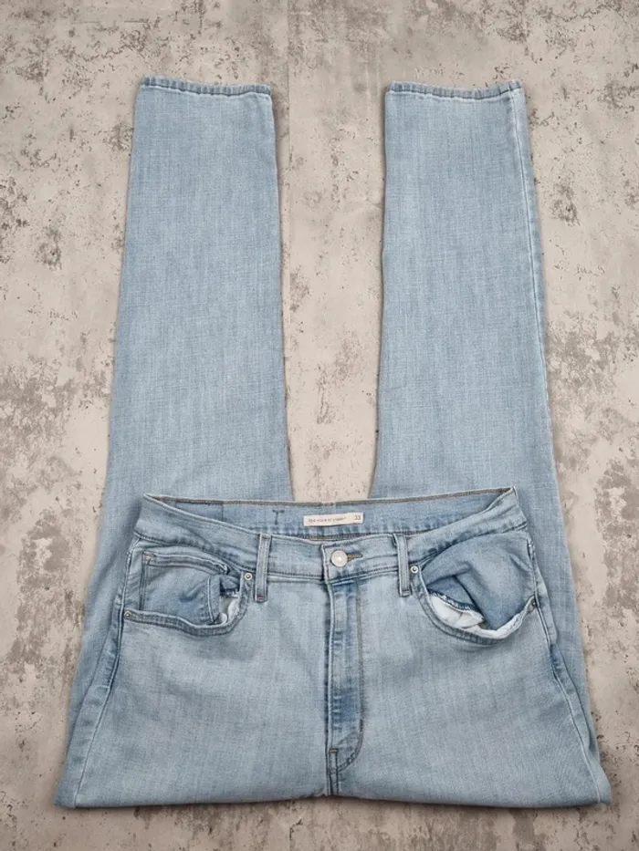 Jean Levi’s 724 High Rise Straight Bleu Clair – Taille 40 Femme - photo numéro 2