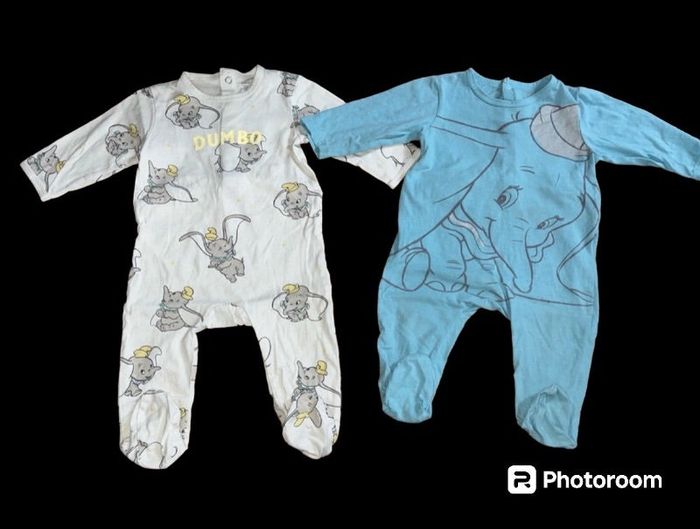 🧸 Lot de 2 pyjamas une pièce " Dumbo " 🧸