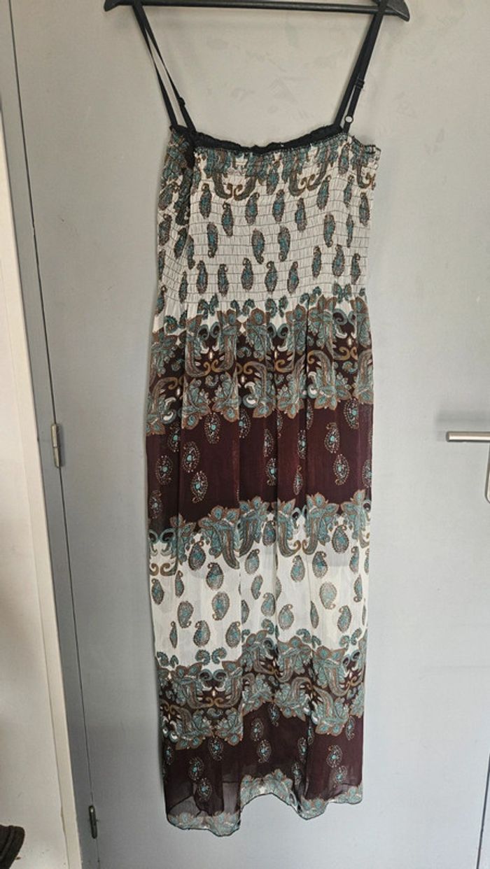 Robe longue bohème à bretelles- Taille Unique convient du 38 au 42 - photo numéro 3