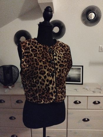 Gilet léopard  Jane Wood