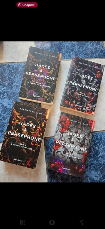 Lot complet des 4 tomes de la saga "Hadès et Persephone"