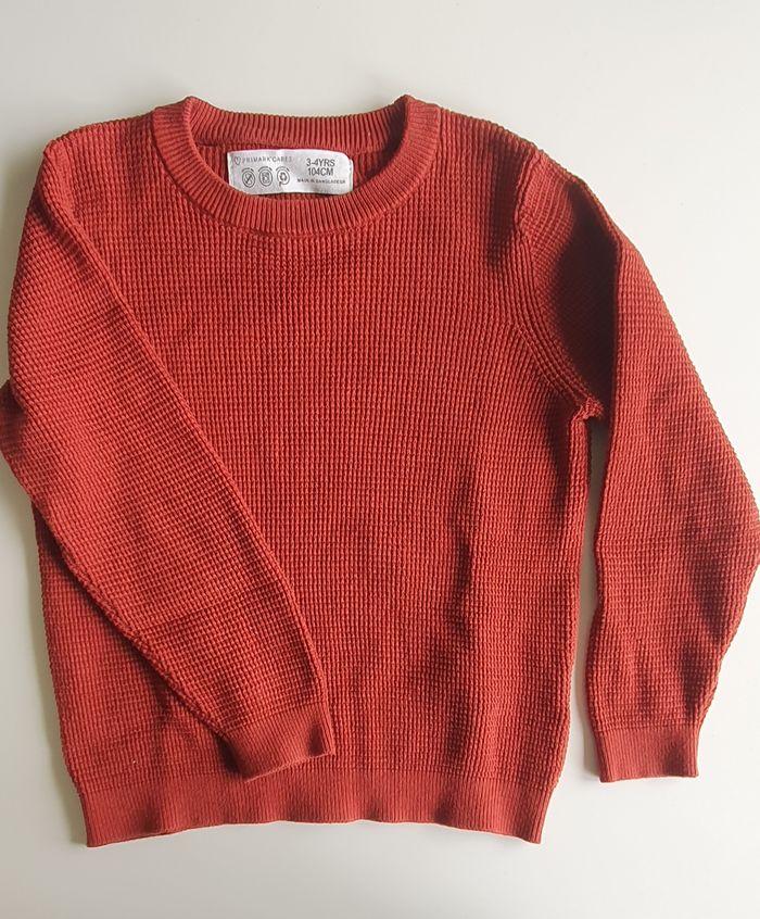 Pull brique Primark 3-4 ans